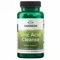 Swanson, Uric Acid Cleanse, Agaricus Bisporus, Kurkumawurzel & Yuccawurzel Extrakt,veg Kapseln