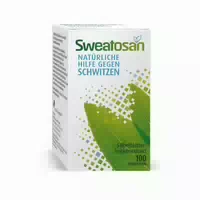 Sweatosan Tabletten bei Vermehrter Schweißabsonderung Pflanzliches Arzneimittel mit Salbei Extrakt Hormonfrei