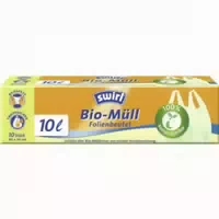 Swirl Abfallbeutel Biofolie mit Griff 10l Pack Rolle