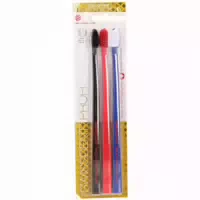 Swissdent Profi Colours Soft Medium Zahnbürsten Schwarz, Rot, Blau 3 stk