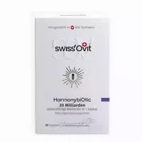 Swissovit Harmonybiotic Probiotika mit 20 Mrd Lebensfähigen Darm Bakterien Pro Kapsel, Vegan