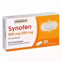 Synofen Von Ratiopharm: Schnell, Stark Und Gut Verträglich Gegen Schmerzen – Mit Der Wirkstoffkombination Aus Paracetamol Und Ibuprofen, Filmtabletten
