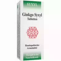 Syxyl Ginkgo Tabletten Hergestellt nach dem Homöopathischen Arzneibuch