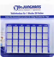 Tablettenbox 1 Woche 28 Fächer Schiebedeckel 1 Stück