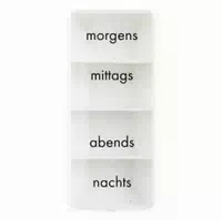 Tablettendose Mo Mi Ab Na mit