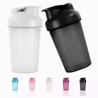 Acwoo Protein Shaker 500ml Eiweiß Messskala Bpa Frei Schwarz 1 st