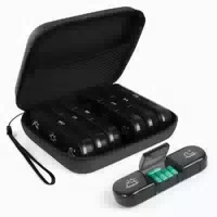 Acwoo Pillendose 7 Tage 8 Fächer Medikamentenbox Bpa Frei 1 st