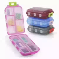 Pillendose Klein Tablettenbox 7 Tage 4 Fächer Bpa Frei Dunke 1 st