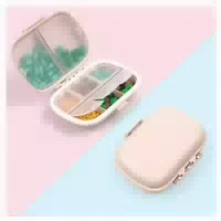 Tablettenbox 7 Tage Pillendose 8 Fächer Bpa Frei für Medikam 1 st