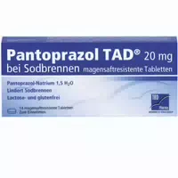 Pantoprazol Tad 20mg Bei Sodbrennen 14 St Tabletten Magensaftresistent