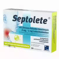 Septolete mit Zitronen Holunder Geschmack 3 mg 1 mg Lutschtabletten