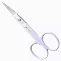 K Pro Nagelschere Gebogen Spitz Scharf Edelstahl, Rostfrei Schwarz
