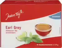 Schrader Schwarzer Tee Earl Grey, Entkoffeiniert