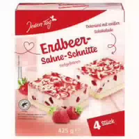 Jeden Tag Erdbeer Sahne Schnitte