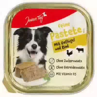 Jeden Tag Hund Feine Pastete Geflügel und Rind