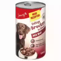 Jeden Tag Hund Saftige Brocken in Sauce mit Rind