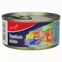 Jeden Tag Thunfisch Stücke in Pikanter Gemüsesauce