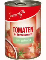 Jeden Tag Tomaten in Tomatensaft Fein Gehackt