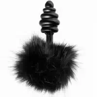 Tailz Black Bunny Analplug Mit Schwanz