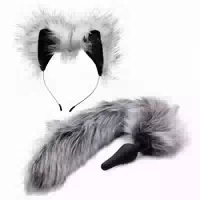 Tailz Grey Wolf Analplug Mit Schwanz Und Ohren