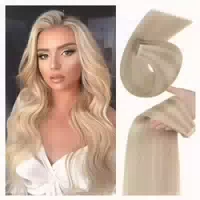 Tape Extensions Echthaar 20pcs 50cm P18k 60# 20inch 50cm 20 1 st