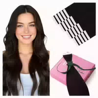 Tape Extensions Echthaar Dunkelbraun Remy Glatt 30g Damen 30 1 st