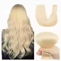 Tape Extensions Echthaar Remy Auburn Ginger 35cm 30# 14inch 1 st