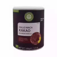 Taste Nature Bio Hallo Wach! Kakao Bourbon Vanille – Kakaogetränk mit Guarana und Maca