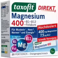 Taxofit Magnesium 400 B1 B6 B12 Folsäure 800 Μg 20 Portionen