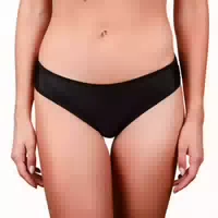 Taynie Beach Bikinihose Periodenunterwäsche in Schwarz, Hält 25 ml