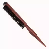 Teasing Hair Brush Boar Bristle Holzgriff für Langes Lockige 1 st