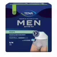 Tena Men Active Fit Pants Normal Grau S m