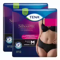 Tena Silhouette Plus Black M Inkontinenz Pants
