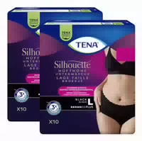 Tena Silhouette Plus L Black Inkontinenz Pants