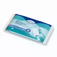 Tena Wet Wash Glove Parfümfrei 15x23 Cm Blau