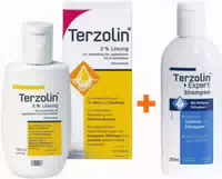 Terzolin 2% Lösung 100 ml Terzolin Expert Shampoo bei Fettiger Kopfhaut 200 ml