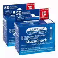 Testamed Glucocheck Advance Teststreifen Mit 10 Soft Lanzetten