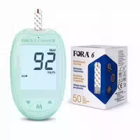 Fora 6 Connect Blutzuckermessgerät Multi Parameter mg dl für Zuhause Bluetooth Sync