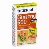 Tetesept Ginseng 600 Filmtabletten 30 st