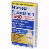Tetesept Glucosamin 1650 | Knorpel & Knochen | 40 Tabletten 40 st