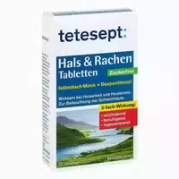 Tetesept Hals & Rachen Tabletten Zuckerf 20 st