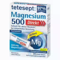 Tetesept Magnesium 500 Direkt Sticks 20 st