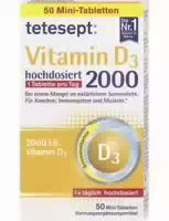 Tetesept Vitamin D3 Hochdosiert 2000