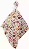 Bamboo Line Muslin Pflegetuch 30x30 cm Muster Donuts