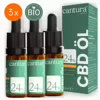 3er Pack 12% Cbd Öl Cantura Aktiv: 300 Tropfen Cannabis 3x10 ml