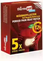 Thermopad Wärmepflaster bei Regelschmerzen 12h 5 Stück