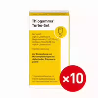 Thiogamma Turbo Set Pur Injektionsflaschen 10x50 Ml Injektionsflaschen