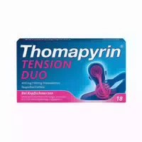 Thomapyrin Tension Duo 12stk | bei Kopfschmerzen oder Nackenschmerzen | Ibuprofen Coffein