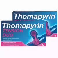 Thomapyrin Tension Duo 2x 12stk | bei Kopfschmerzen oder Nackenschmerzen | Ibuprofen Coffein Jetzt 20% mit dem Code Thomapyrin20 Sparen