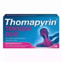 Thomapyrin Tension Duo 36stk | Schnelle Hilfe bei Stärkeren Kopfschmerzen | Ibu Coffein